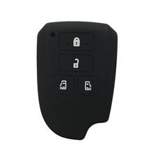 Capa de gel de sílica para chave de carro, para toyota vios sienta hiace 200 mpv pá com 4 botões controle remoto chave, concha, silicone, conjunto vios 2024 - compre barato