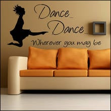 Irish River Dance Wall Sticker Quotes Where ever you may be Living Room Decor Wal Decal Vinyl Dancer Bedroom Deocration Z538 2024 - buy cheap