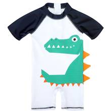 Детский мокрый костюм для мальчиков, одежда для купания, детский мокрый костюм для мальчиков, детские купальники для мальчиков, купальный костюм для мальчиков с крокодиловой кожей, детский купальник для мальчиков 2024 - купить недорого