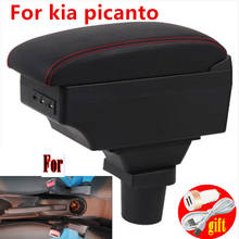 For kia picanto armrest box Center Storage box car accessories Interior with USB LED 2024 - buy cheap