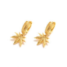 Bangrui Gold Color leaf Earrings Women/Girl,Love Trendy Jewelry for African/Arab/Middle  kids children Eastern gift 2024 - buy cheap