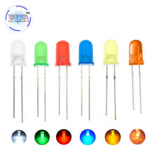 Luz de diodo LED F5 de 5mm, lámpara de luz redonda de inmersión PLR, surtida, naranja, verde, azul, blanco, amarillo, rojo, 5000 Uds. 2024 - compra barato