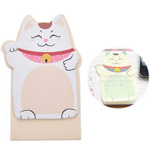 School Supplies Kawaii Cute Lucky Cat Material Sticky Memo Agenda Notes For Student Animal Mini Planner Sticker Notepad 2024 - buy cheap