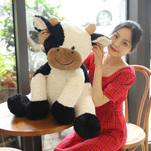 25/35/50cm Kawaii Sitting Milk Cow Plush Toys Lifelike Stuffed Animal Doll Cute Cattle Toys for Children Kids Christmas Gift 2024 - buy cheap