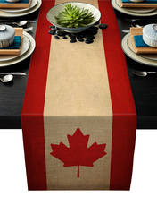 Canada Flag Vintage Texture Multi Rustic Table Runner Home Dining Room Decor Table Cloth Wedding Christmas Party Table Runners 2024 - buy cheap
