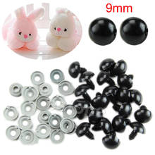 Ojos de seguridad de plástico negro para oso de peluche, muñecos, animales de juguete, fieltro, 6-20mm, 20 Uds. 2024 - compra barato