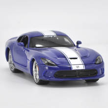 Maisto-modelo de coche de simulación de aleación para niños, juguete de vehículo de Metal fundido a presión, regalo de exhibición de adornos, 1:24, 2013, Dodge SRT Viper GTS 2024 - compra barato