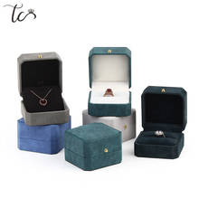 Caja de compromiso de boda, organizador de joyas, caja de baratijas, anillo, collar, soporte, embalaje de exhibición de joyería, caja de regalo 2024 - compra barato
