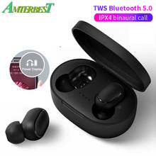 Amterbest-fones de ouvido a6s 5.0 tws sem fio, fone estéreo, cancelamento de ruído, microfone para iphone, android, smartphones 2024 - compre barato