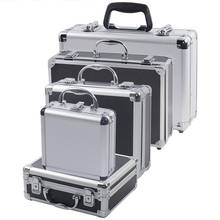 Portable Aluminum Tool Box Safety equipment Toolbox Instrument box Storage Case Suitcase Impact Resistant Case With Sponge 2024 - купить недорого