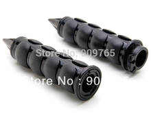 Manoplas para guidão de motocicleta 1 ", preto, 25mm para harley nightster honda shadow insursabre vtx vt 750 1300 1800, touring 2024 - compre barato