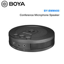 BOYA BY-BMM400 Omnidirectional Conference Microphone with Speaker for 3.5mm TRRS Type-C USB Smartphone Tablet PC Laptop 2024 - buy cheap