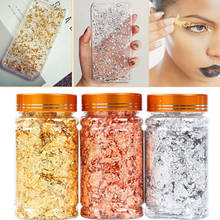 1Bottle Decorative Gold Leaf Flakes 5g Gold Silver Confetti DIY Nail Art Painting Material Decorating Foil Paper Party Supplies 2024 - buy cheap