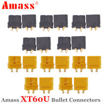 50pair Amass XT60U Male&Female Bullet Connectors With 3.5mm Gold Plated Banana Upgrade XT60 For Lipo Battery RC Car Airplane Toy 2024 - buy cheap