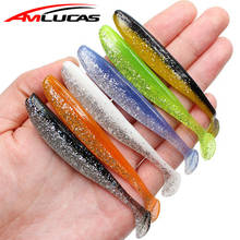 6Pcs/lot Wobbler Fishing Lure 80mm 3.5g Easy Shiner Jig Swimbait Artificial Double Color Silicone Soft Bait Carp Bass Lures 2024 - buy cheap