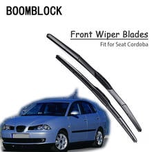 BOOMBLOCK For Seat Cordoba MK1 MK2 MK3 Car Windshield Soft Rubber Wiper Blades Arm Kit Original Rain Brushes Accessories 2024 - buy cheap