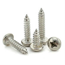 100pcs/lot PA Stainless steel round pan head philips self tapping screw M1 M1.2 M1.4 M1.5 M1.6 M1.7 M2 M2.2 M2.3 M2.6 M3 2024 - buy cheap