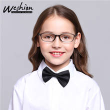 Óculos anti-luz azul para meninos e meninas, óculos flexíveis reflexivos tr90 para adolescentes e crianças, 8 to18 uv40 2024 - compre barato