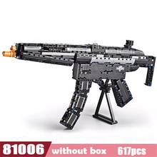 Bloques de construcción de pistola de submáquina MP5, juguete en miniatura, modelo de Rifle, Kit de construcción, juego divertido, juego de pistola 2024 - compra barato