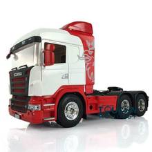 Tractor teledirigido Hercules Midtop 1/14, KIT de camión con Control remoto, pintura, Motor de cabina, modelo artesanal, Scania, juegos de interior, THZH0450-SMT2 2024 - compra barato