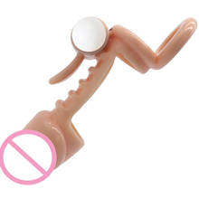Preservativo retardante de ejaculação, vibração, anéis penianos, brinquedos sexuais para homens, extensor de pênis 2024 - compre barato