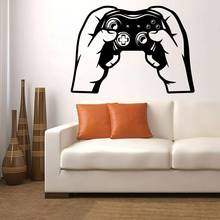 Play game Wall Sticker Gamer Game controller Wall Decal for Playroom Nursery Home Decoration Vinyl Removable Art Decals X927 2024 - buy cheap