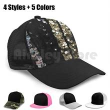 Sequins In Black , Gold And Silver Baseball Cap Adjustable Snapback Hats Hip Hop Sequins Black Silver Gold Shiny Glitter Bling 2024 - buy cheap