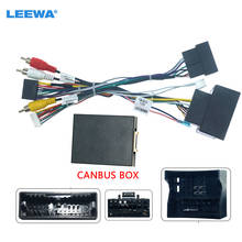LEEWA Car 16pin Audio Wiring Harness With Canbus Box For Great Wall Hover H9 DVD Player Installation Wire Adapter #CA6607 2024 - buy cheap
