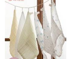 Baby saliva towel bib cotton baby small square towel newborn towel baby wash towel gauze 2024 - buy cheap