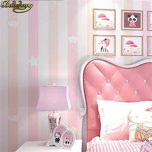 beibehang papel de parede Striped pink wallpaper for walls 3 d wallpaper-3d Home Decoration wall paper living room wall paper 2024 - buy cheap