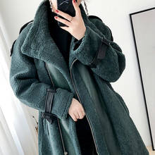 Real Fur Coat Women Sheep Shearing Winter Coat Women Motorcycle Wool Jacket Women Clothes 2020 Manteau Femme BGS80869 YY1096 2024 - buy cheap