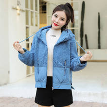 Women's Solid Fleece Jacket Autumn Winter Short Style Casual Ladies Coat with Zipper Pockets Long Sleeve Outerwear for Female 2024 - buy cheap
