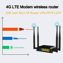 Enrutador VPN GSM Openwrt LTE, inalámbrico, WiFi, 3G, 4G, con ranura para tarjeta SIM, 300Mbps, antena desmontable, WE826-T2 2024 - compra barato