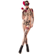 Mummy Zombie Scary Costume Halloween Cosplay Women Skeleton Sexy Day of The Dead Jumpsuit Spooky Fancy Gothic Carnival Party 2024 - buy cheap