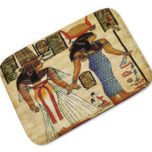 Ancient Egyptian Painting Home Decor Ethnic Egypt Egyptian Kitchen Door Mat Rug Carpet Rubber Modern Art Floor Bathroom Doormat 2024 - buy cheap