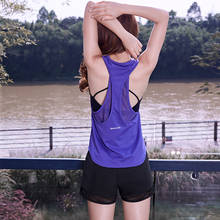 Sexy Backless Open Back Yoga Tank Tops Women Sleeveless Sport Fitness T Shirt Workout Yoga Shirts Quick Dry Running Sportswear 2024 - buy cheap