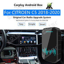 32GB For CITROEN C5 2018 2019 2020 Car Multimedia Player Android System Mirror Link GPS Map Apple Carplay Wireless Dongle Ai Box 2024 - buy cheap