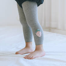 Mallas cálidas de punto para niños y niñas, leggings de algodón, suaves y cálidos, pantalones de punto, Moda Infantil, otoño 2024 - compra barato