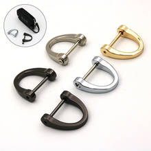 2pcs Screw D Ring Buckle Clasp DIY Metal Detachable Openable Removable Handbag Leather Shoulder Bag Purse Strap Belt Accessories 2024 - buy cheap