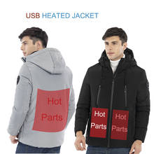 Couples Usb Charging Sale Warm Coat Men's Heating Jacket Windproof Winter Camping Hiking Heated Jacket Intelligent Thermal Vest 2024 - buy cheap