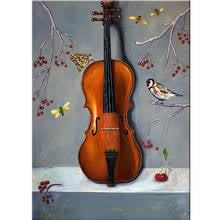 5D Diy Diamond Painting violin birds Diamond Embroidery Sale Full Cross Stitch Picture of Rhinestone Wedding DecorationsZP-1968 2024 - buy cheap