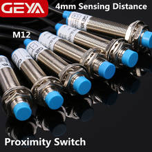 GEYA-Interruptor de proximidad inductivo de distancia de detección de 4mm, NPN, PNP, CC de 10-30V, Sensor de proximidad, CC M12, tamaño de tornillo 2024 - compra barato