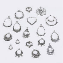10Pcs Trendy Bohemia Alloy Heart Shape Charms For DIY Making Earrings Necklace Bracelet Jewelry Findings Accessories 2024 - buy cheap
