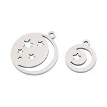 5pcs Stainless Steel Trinkets Moon Star Charms For Bracelet Earrings Pendants Diy Hanging jewelry Necklaces Making Accessories 2024 - buy cheap