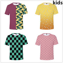 3 To 14 Years Kids T Shirt Anime Kimetsu No Yaiba Tanjiro Kamado T-shirt Boys Girls Harajuku Streetwear Tshirt Children Clothes 2024 - buy cheap