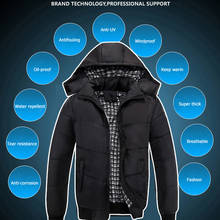Men's Down Jacket Autumn Winter Warm Men Jacket Coat Water and Wind-Resistant Breathable Outwear Plus Size Male Hoodies Jackets 2024 - buy cheap