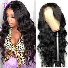 Tracy 13x4 Lace Front Human Hair Wigs 32 Inch Brazilian Natural Hairline Body Wave Pre-plucked Lace Frontal Human Hair Wigs 2024 - buy cheap