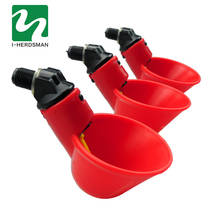 100 Pcs Red Automatic Drinking Cups Chicken Waterer Quail Nipple Drinker Thread Drinker Water Bowl Newest 2023 - buy cheap