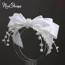 NiuShuya Sweet Mini Flower Hairband Wedding Hair Jewelry Bridal Bowknot Hairwear Handmade Flower Hair Accessories 2024 - buy cheap