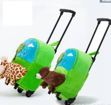 Mochila infantil com rodas, mochila de viagem para crianças desenho animado, bolsa escolar para jardim de infância 2024 - compre barato